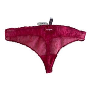 Adore‎ Me plus size lips sexy Red Lace Thong